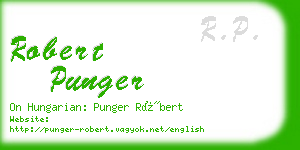 robert punger business card